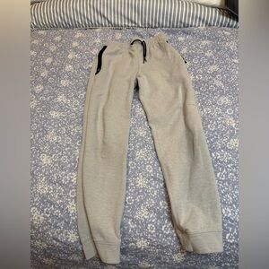 Old Navy Active Light Gray Joggers with Black Accents